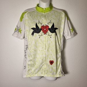Pearl Izumi Elite Love Doves Full Zip Cycling Jersey size XXLarge